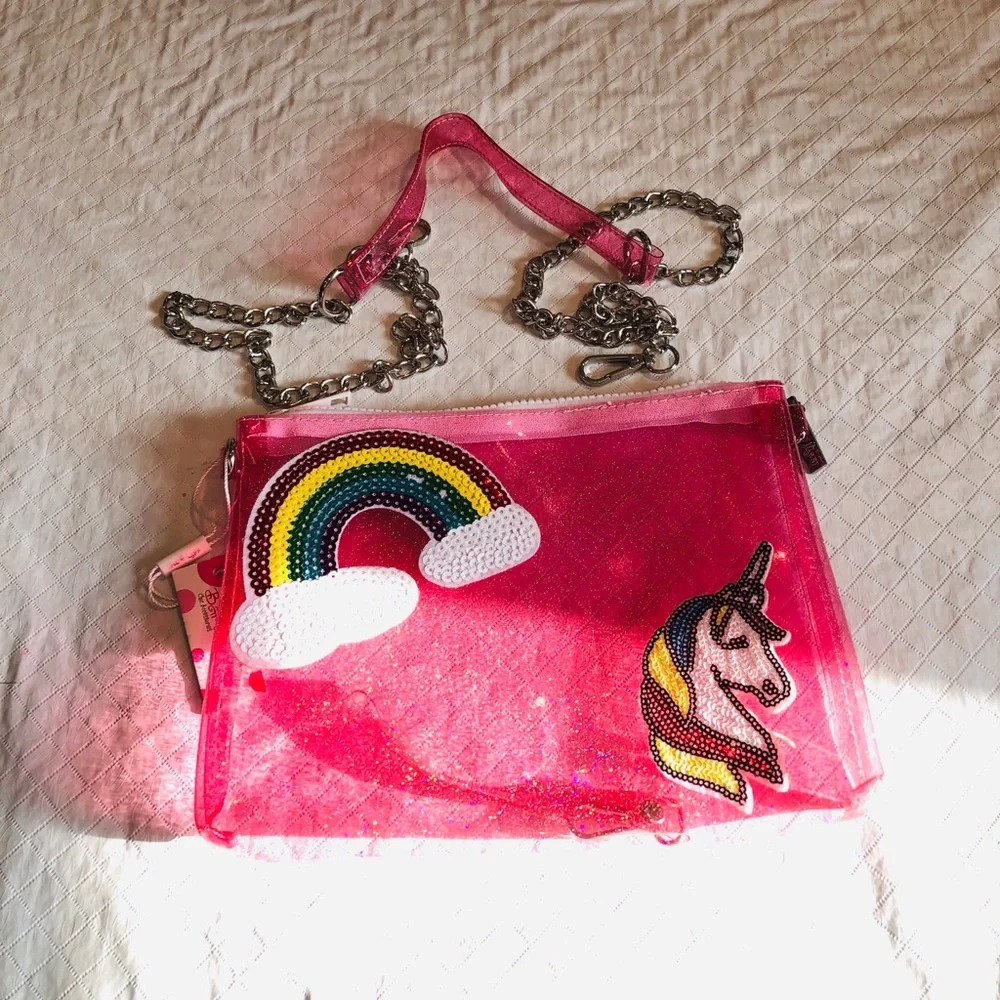 BARI LYNN**Pink Clear Bag***Gorgeous!!!!!!! - Picture 3 of 3